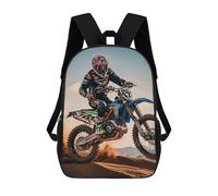 asbwuo Sport Motorcycle Motocross Racing Theme Backpack Lightweight Casual Bookbag 17 Inch Work Business Backpacks Travel Daypack for Men Women