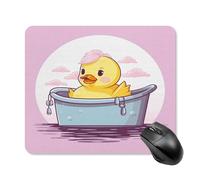 asbwuo Square Mouse Pad Waterproof Cartoon Yellow Duck Printing Mousepad Non-Slip Mouse Pads for Desk Gaming, Office & Home Use