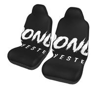 asbwuo Stronger Than Yesterday - Bodybuilding 2-Piece Universal Car Seat Covers Set - Breathable Washable Front Seat Protectors for Sedans, Suvs, Trucks