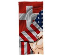 asbwuo Switzerland American White Fist Absorbent Cotton Back, Soft Bath Towel 31.5"x63" Wraps Your Body