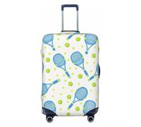 asbwuo Tennis Racket and Bal Luggage Cover Suitcase Protector Elastic Washable Fit Medium (22-24 Inch Suitcase)