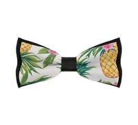 asbwuo Tropical Pine Bird Floral Men's Classic Business Bow Ties Adjustable Pre-tied Bowties Gift for Daily Birthday Wedding