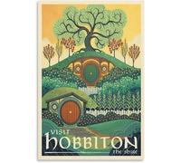 asbwuo Vintage Metal Tin Sign Middle Earth Travel Poster Retro Travel Wall Art Kitchen Bedroom Cafe Bar Decor Iron Poster 8x12 Inch