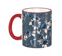 asbwuo Watercolor Flowers Blue Roses Coffee Mug with Handle Tea Cup Mug Drinking Cups Ceramic Reusable Funny Novelty Coffee Mugs Travel Cup Drinkware Accessories for Home Office Cups Gifts 11oz