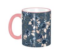 asbwuo Watercolor Flowers Blue Roses Coffee Mug with Handle Tea Cup Mug Drinking Cups Ceramic Reusable Funny Novelty Coffee Mugs Travel Cup Drinkware Accessories for Home Office Cups Gifts 11oz