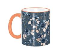 asbwuo Watercolor Flowers Blue Roses Coffee Mug with Handle Tea Cup Mug Drinking Cups Ceramic Reusable Funny Novelty Coffee Mugs Travel Cup Drinkware Accessories for Home Office Cups Gifts 11oz