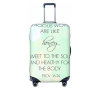 asbwuo Words Kind Scriptures Text Scripture Healing Luggage Cover, Premium Washable Suitcase Protector with Secure Zipper & Buckle Closure, Fits 18-32 Inch Travel Luggagex-Large
