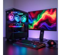 ASC Intel Core i7 Gaming Tower • GT730 2GB Graphics Card • 8GB RAM • 128GB SSD+500GB HDD • 500W 80+ PSU • Black 9 Fan RGB Gaming Case • WIFI • Windows 11