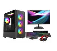 ASC Intel Core i7 Gaming Bundle GT730 2GB 8GB RAM 128GB SSD+500GB HDD 500W 80+ PSU Black 6 Fan RGB Gaming Case WIFI Windows 11