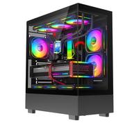 ASC Intel Core i7 Gaming Tower • GT730 2GB Graphics Card • 16GB RAM • 256GB SSD+1TB HDD • 500W 80+ PSU • Black 9 Fan Glass RGB Gaming Case • WIFI • Windows 11