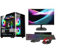 ASC Intel Core i7 Gaming Tower • GT730 2GB Graphics Card • 16GB RAM • 512GB SSD+1TB HDD • 500W 80+ PSU • Black 5 Fan RGB Gaming Case • WIFI • Windows 11 • 22" Monitor Bundle