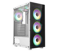 ASC Intel Core i7 Gaming Tower • GTX 750 4GB Graphics Card • 8GB RAM • 128GB SSD+500GB HDD • 500W 80+ PSU • White 6 Fan RGB Gaming Case • WIFI • Windows 11
