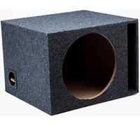 ASC Single 12 Subwoofer Universal Fit Vented Port Sub Box Speaker Enclosure by American Sound Connection