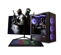 ASC TECHNOLOGY Gaming PC Bundle, i7-3770 3.90GHz, 16GB RAM, GT 730 2GB, 256GB SSD + 1TB HDD, 500W 80+ PSU, Black 6 Fan RGB Gaming Case, WiFi, Windows 11, 22" Monitor Bundle, 1 Year Warranty