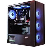ASC TECHNOLOGY Gaming PC Tower, Ryzen 5 4500, 16GB RAM, RTX 3050 6GB, 512GB SSD, 500W 80+ PSU, Black 6 Fan RGB Case, WiFi, Windows 11 - High Performance Gaming Setup