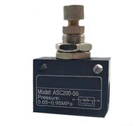 ASC200 for aluminium Throttle Valve, G1/4 Pneumatic Flow Control(ASC100-06) | For Pneumatic Systems, Precise Flow Regulation, for ideal for Automation, for aluminium Alloy, G1/4 Size