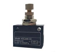ASC200 for aluminium Throttle Valve, G1/4 Pneumatic Flow Control(ASC300-10) | For Pneumatic Systems, Precise Flow Regulation, for ideal for Automation, for aluminium Alloy, G1/4 Size