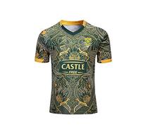 ASCAEL South Africa Rugby Jersey 2019 Edition Rugby Shirts for Men Regular Fit Sportswear Green