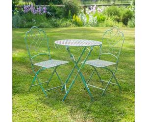 Ascalon Design Ltd Avalon Bistro Set - 3pc - L60 x W60 x H73 cm - Green Ascalon Design Ltd Green