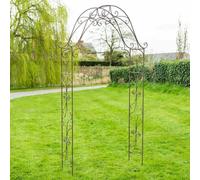 Ascalon Design Ltd FLEUR-D-LYS Arch - L125 x W41 x H240 cm - Rusty in Brown Ascalon Design Ltd Brown