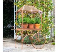 Ascalon Design Ltd Flower Cart - Planter - L98 x W70 x H152 cm - Rusty in Brown Ascalon Design Ltd Brown