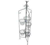 Ascalon Design Ltd Folding 6 Pot Holder - L41 x W41 x H143 cm - Antique Blue Ascalon Design Ltd Blue