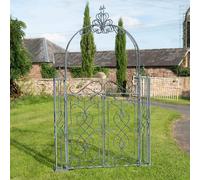 Ascalon Design Ltd Heritage Gates with Arch - L16 x W152 x H245 cm - Lead Grey Ascalon Design Ltd Grey