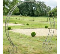 Ascalon Design Ltd Moon Gate Arch - Metal - Mottled Sage - L38 x W204 x H212 cm in Green Ascalon Design Ltd Green