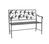 Ascalon Design Ltd Swallow Back Bench - L43 x W115 x H82 cm - Black Ascalon Design Ltd Black