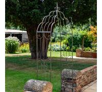 Ascalon Design Ltd Vintage Garden Arch w/ Scrollwork & Finial - L38 x W118 x H240 cm in Black Ascalon Design Ltd Black