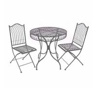 Ascalon Hampton Bistro Set - 3Pc - L75 X W75 X H73 Cm - Umber Grey