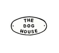 Ascalon The Dog House Cast Iron Oval Garden/Kennel Sign
