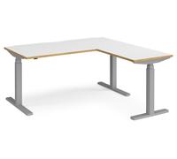 Ascend Deluxe Sit & Stand Single Office Desk With Return