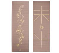 Ascend Yoga Mat with Alignment Marks - Premium 6mm Thick, 72" x 24" Reversible Exercise Mat - Non Slip, Tear Resistant, Workout Mats for Pilates, Home, Studio, Gym, Floor Stretching - Golden Mocha