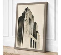 Ascendant Art Deco Canvas Wall Art Print 24x16 Inch