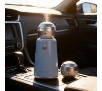 Ascendia Smart Home & Car Air Freshener,Ultrasonic Aroma Diffuser,Auto On/Off, Rechargeable,1-Second Aroma Swap, Negative Ion Odor,Adjustable Natural Fragrance (Morning Dew Kiss+Purple Mist Slumber)