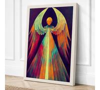 Ascending Angel Spiritual Canvas Wall Art Print 18x12 Inch