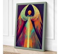 Ascending Angel Spiritual Canvas Wall Art Print 30x20 Inch