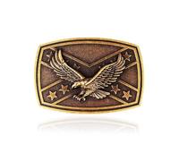 Ascending Eagle Belt Buckle for Men, Patriotic American Bald Eagle Belt Buckle, Star Cross Eagle Belt Buckle, Western Cowboy Belt Buckle, Punk Rock Belt Buckle, bronze, regulär