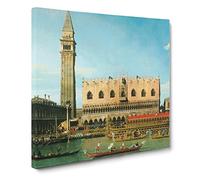 Ascension Day Vol.1 by Giovanni Canaletto Canvas Print | Gallery Wrapped 30mm Frame Wall Art | 14x14 inches | Ready to Hang | Modern Picture | Living Room Bedroom Lounge Office