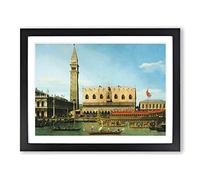 Ascension Day Vol.1 By Giovanni Canaletto Classic Painting Framed Print | A2 Black Framed Wall Art | Ready to Hang | Classic Historical Picture | Living Room Bedroom Lounge Office