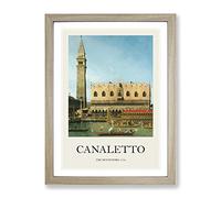 Ascension Day Vol.1 By Giovanni Canaletto Exhibition Museum Painting Framed Wall Art Print, Ready to Hang Picture for Living Room Bedroom Home Office Décor, Oak A3 (34 x 46 cm)