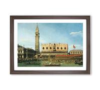 Ascension Day Vol.1 by Giovanni Canaletto Framed Print | A2 Walnut Framed Wall Art | Ready to Hang | Modern Nature Picture | Living Room Bedroom Lounge Office