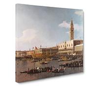 Ascension Day Vol.2 by Giovanni Canaletto Canvas Print | Gallery Wrapped 30mm Frame Wall Art | 14x14 inches | Ready to Hang | Modern Picture | Living Room Bedroom Lounge Office