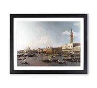 Ascension Day Vol.2 By Giovanni Canaletto Classic Painting Framed Print | A2 Black Framed Wall Art | Ready to Hang | Classic Historical Picture | Living Room Bedroom Lounge Office