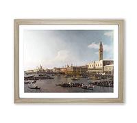Ascension Day Vol.2 By Giovanni Canaletto Classic Painting Framed Print | A4 Oak Framed Wall Art | Ready to Hang | Classic Historical Picture | Living Room Bedroom Lounge Office