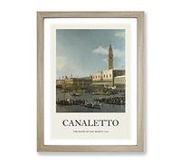 Ascension Day Vol.2 By Giovanni Canaletto Exhibition Museum Painting Framed Print | A3 Oak Framed Wall Art | Ready to Hang | Modern Historical Picture | Living Room Bedroom Lounge Office
