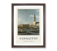 Ascension Day Vol.2 By Giovanni Canaletto Exhibition Museum Painting Framed Print | A3 Walnut Framed Wall Art | Ready to Hang | Modern Historical Picture | Living Room Bedroom Lounge Office