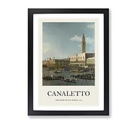 Ascension Day Vol.2 By Giovanni Canaletto Exhibition Museum Painting Framed Print | A4 Black Framed Wall Art | Ready to Hang | Modern Historical Picture | Living Room Bedroom Lounge Office