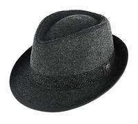 Ascentix Men’s Fedora, 2” Brim, Timeless Classic, Size 23 ½” - 23 ⅞”, XL, Grey
